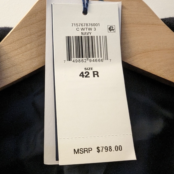 Polo Ralph Lauren Navy Wool Overcoat - Picture 2 of 6